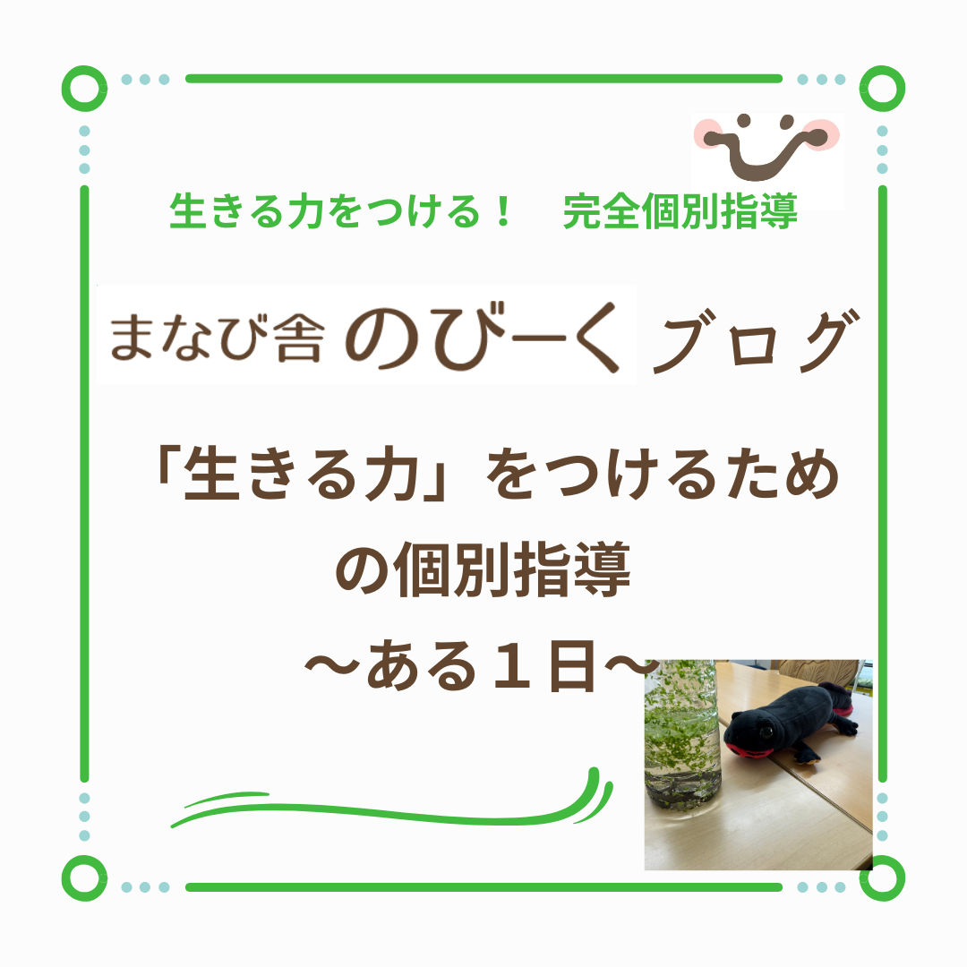 「生きる力」をつけるための のびーくの個別指導